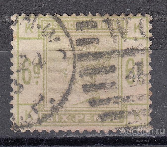 ВЕЛИКОБРИТАНИЯ   Стандарт Королева Виктория  № 79  1883 Гаш.  180 Евро