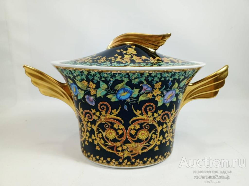 Versace Rosenthal супница террин фарфор золото