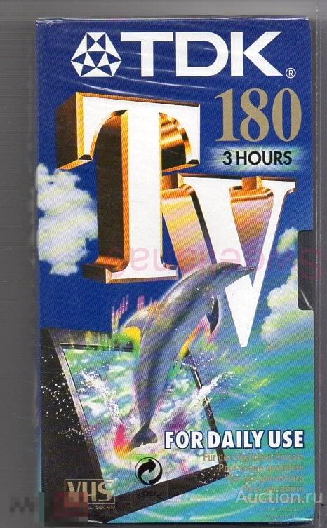 Видеокассета TDK TV VHS E-180 3 hours