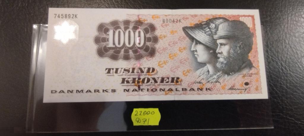 2006 Дания 1000 крон UNC (Д71)