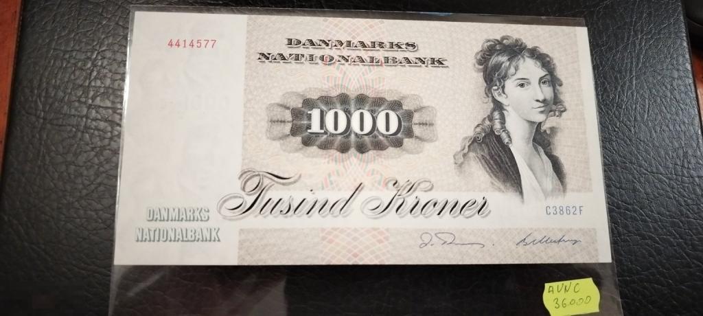 1972 Дания 1000 крон аUNC- к317