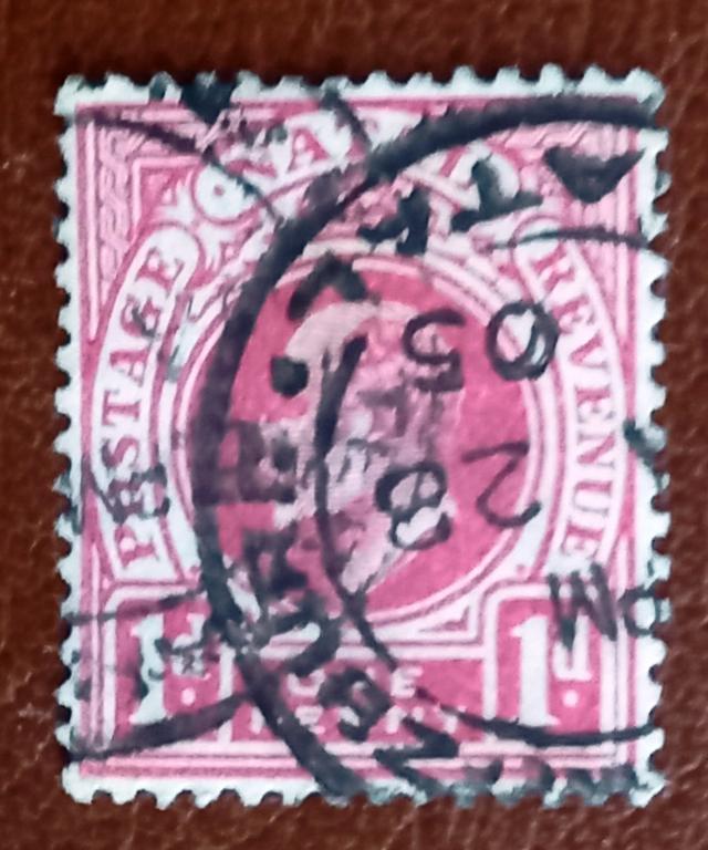 Наталь Британская Колония 1892 год Стандарт  Король Эдвард VII Гаш+
