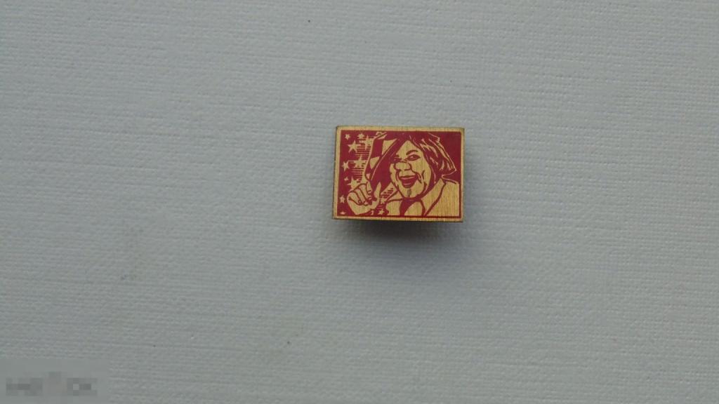 Значок Клоун Олег Попов (латунь)