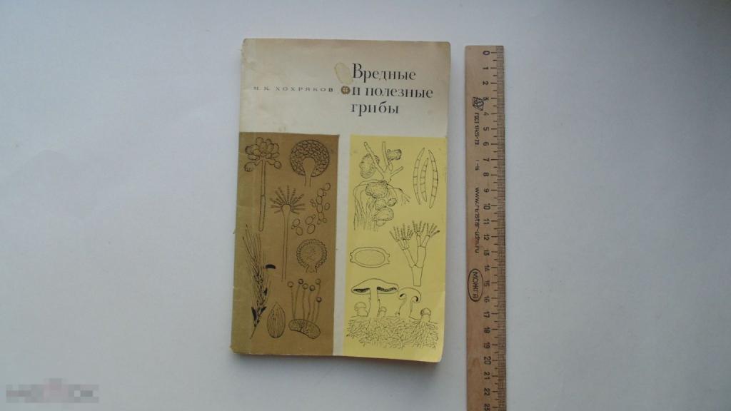 Книга Вредные и полезные грибы. М.Хохряков. (Ленинград, 1969г.)