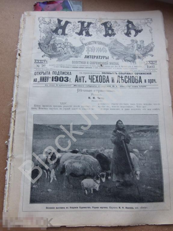 1903 г. Журанл Нива №26 Иваново Выставка древностей Офицерские дети-сироты