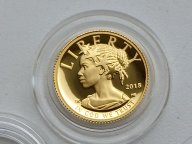 10 долларов 2018 г США ЧЕРНАЯ СВОБОДА ПРУФ ЗОЛОТО 1/10 унции проба 9999 !!!!