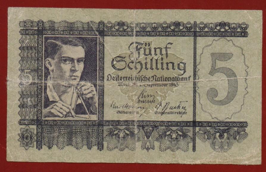 Австрия 1945 г. 5 шиллингов Распродажа