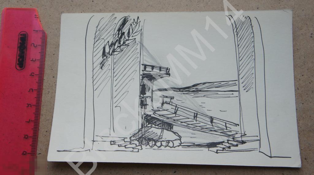 1965 г. Гринченко В.И. Рисунок Арка