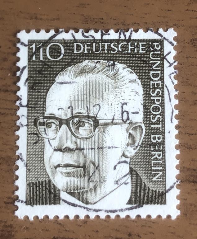 Зап Берлин 1973 Доктор Густав Хайнеманн (1899-1976)