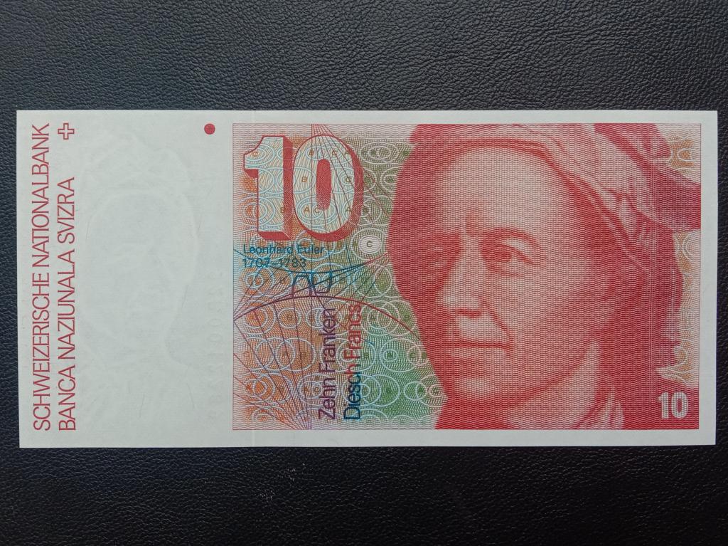 Швейцария 10 франков 1992г.    UNC      Р.53k(1)