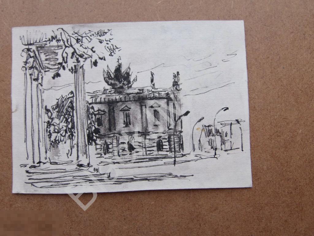 1965 г. Гринченко В.И. Рисунок. Берлин Германия