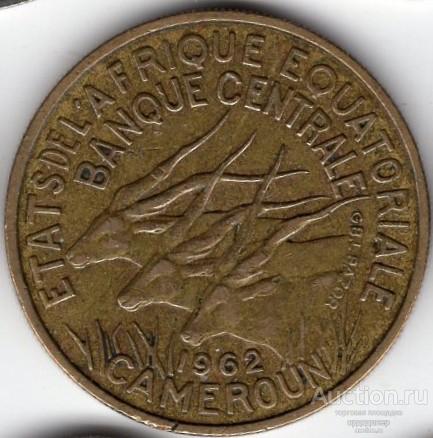 Камерун 25 франков 1962 года.
