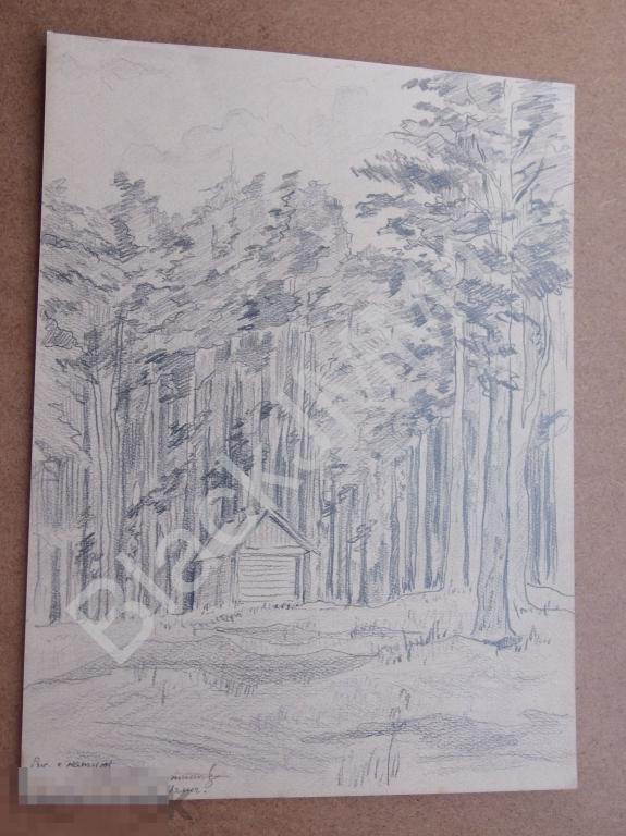 1938 г. Леон Татаржинский  Рисунок Бумага Карандаш г. Углич 21*29