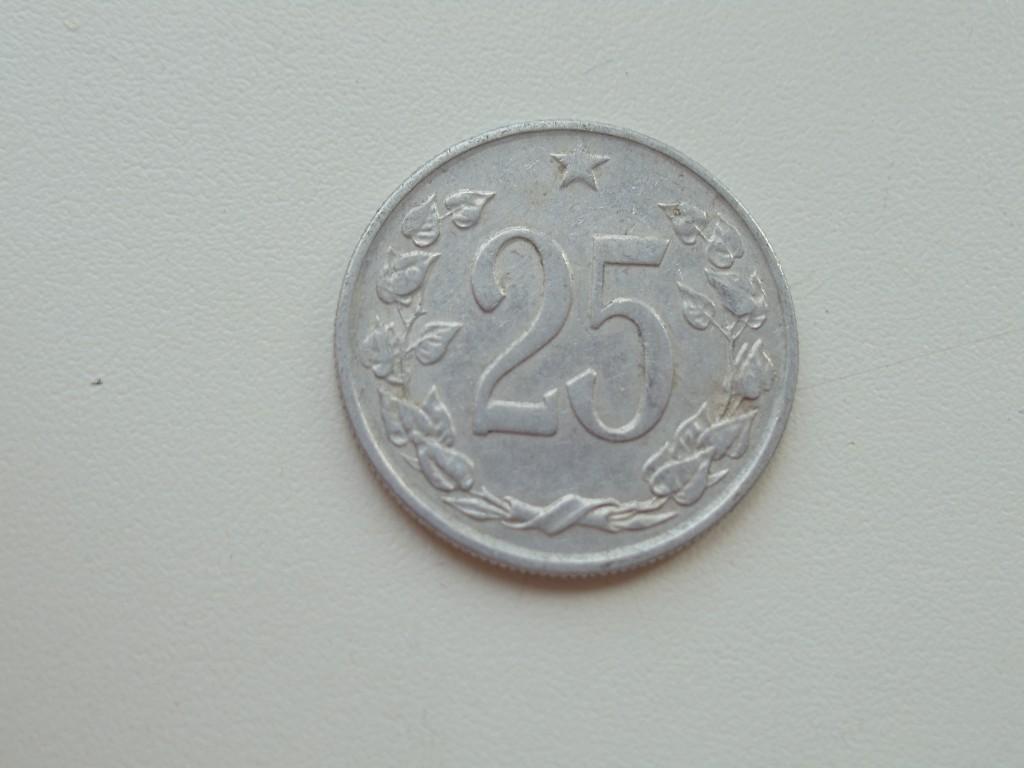 Чехословакия 25 геллеров 1963г