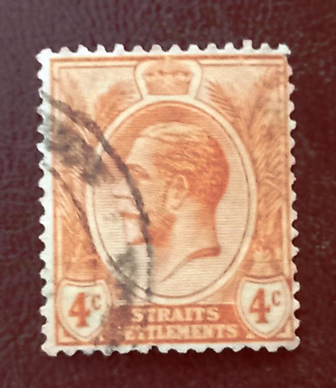 Стрейтс - Сетлментс Британская Колония 1929 год Стандарт Король Георг V Гаш+