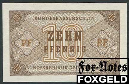 ФРГ / Finanzministerium 10 Pfennig ND(1967)  UNC Ro.315  {2}