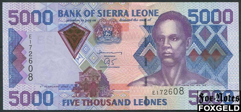 Сьера Леоне 5000 леоне 2003  UNC P:28  E