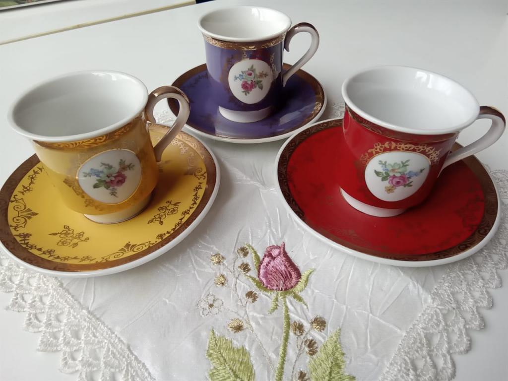 Чайная кофейная пара Германия редких цветов 🫖☕️ На выбор!