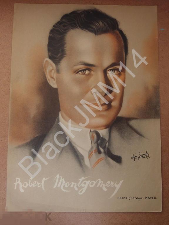 1934 г Роберт Монтгомери Плакат Постер Оригинал Киностудия Голливуд MGM 3