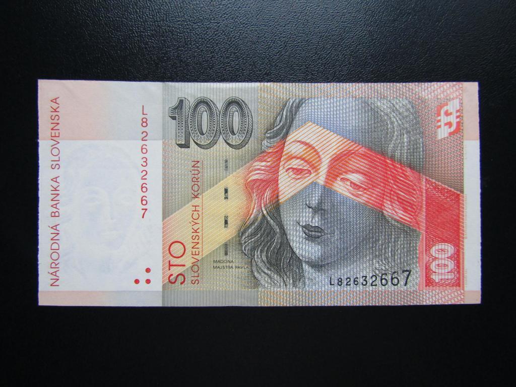 Словакия - 100 крон 2001г. аUNC.