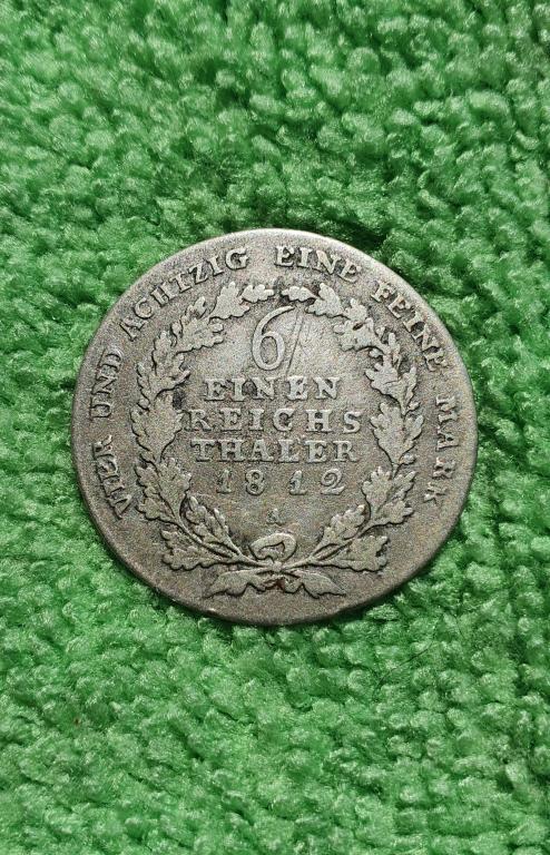 1/6 талера, 1812 год A, королевство Пруссия