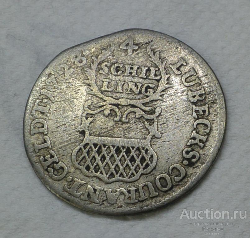 Любек 4 шиллинга 1728г