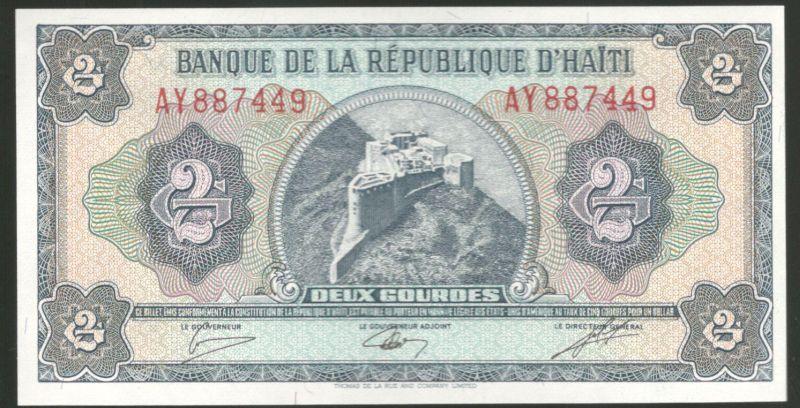 2 гурда 1979 Гаити UNC (031599)