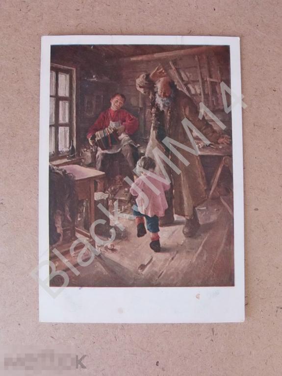 1930 г. Открытка А. Ржевская Веселая минутка