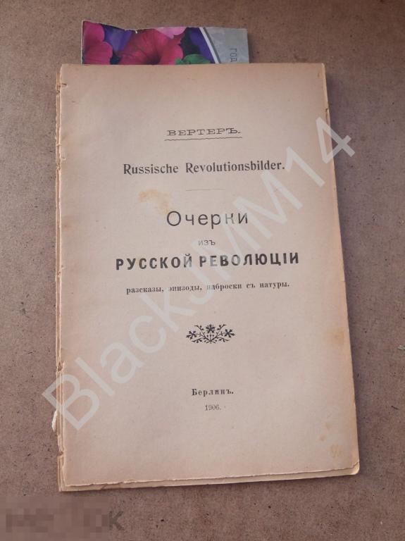 1906 г. Берлин Вертер Очерки из русской революции Рассказы Эпизоды Наброски