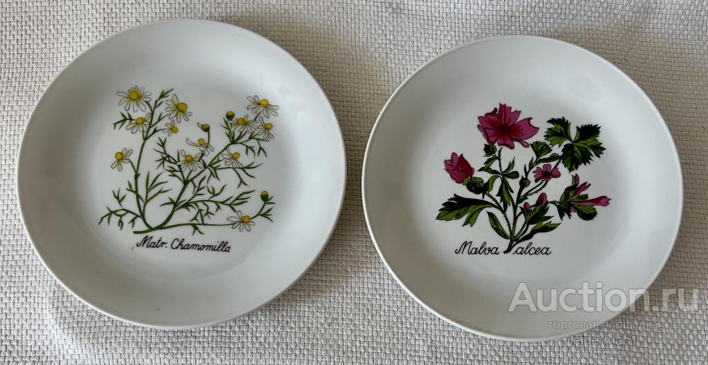 Настенная декоративная тарелка 2 шт 19 см 0,8 кг