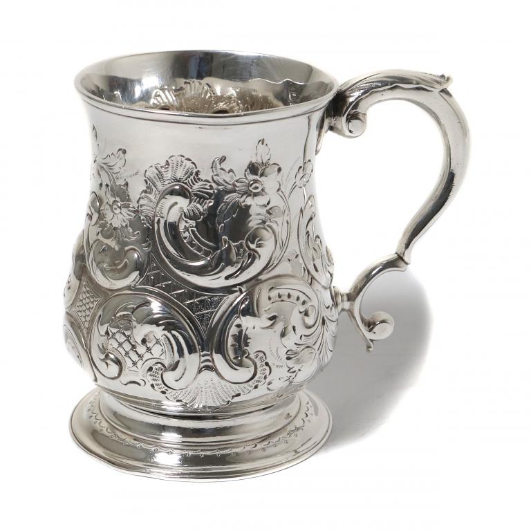 Серебряная кружка. Англия, 1760 год