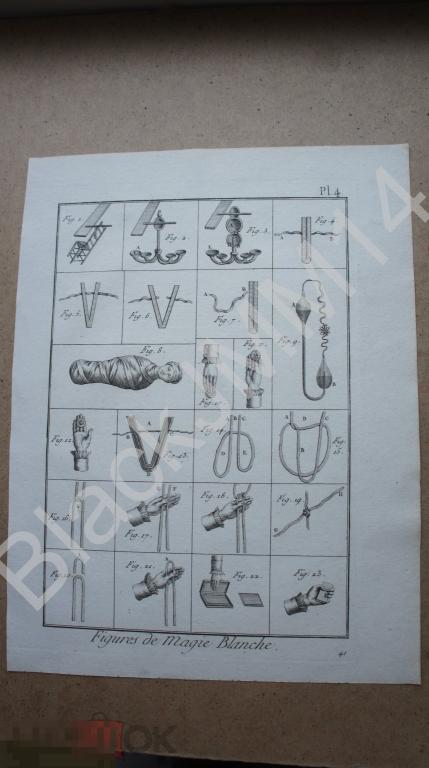 1790 г. Гравюра на меди Шарль Панкук Фокусы Магия Ловкость рук Трюки Карты