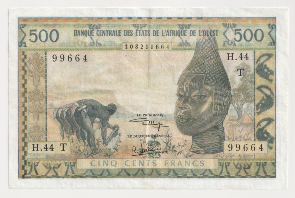 500 Франков (1959-1961) Западноафриканские Государства Того P# 802Tк