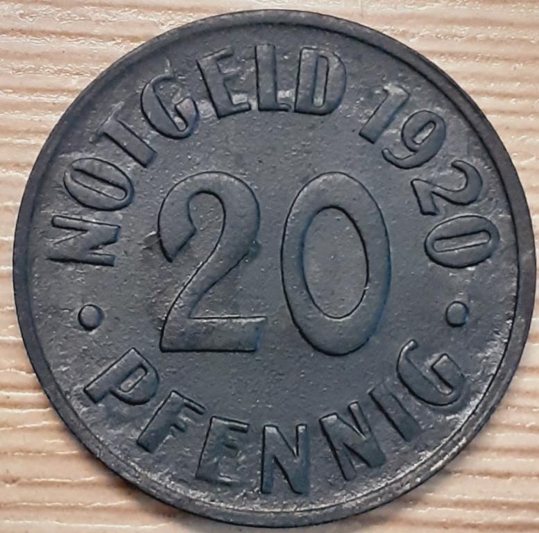 Нотгельд. Германия, г. Кассель (Cassel) 20 пфеннигов 1920 г. ОРИГИНАЛ!!!