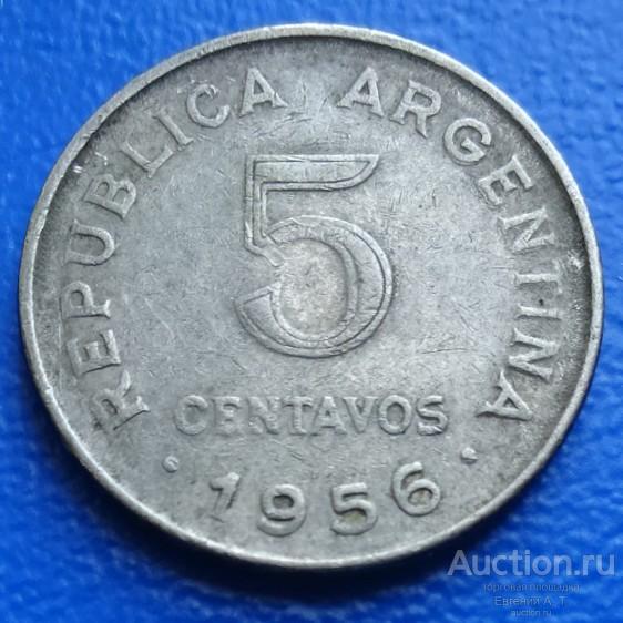 Аргентина. 5 сентаво. 1956. VF. № Oч-10-08.