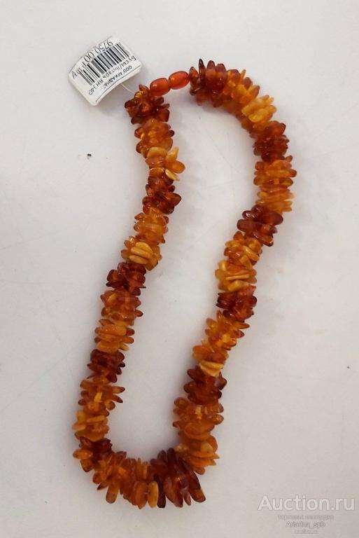 Бусы янтарные янтарь