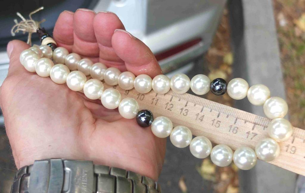 чётки православные белый жемчуг, для чтения молитв