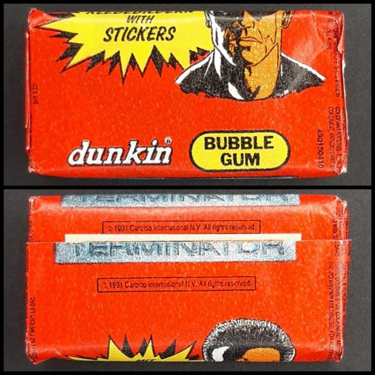 TERMINATOR / dunkin / ЖВАЧКА 80-90 / ЖЕВАТЕЛЬНАЯ РЕЗИНКА / BUBBLE GUM