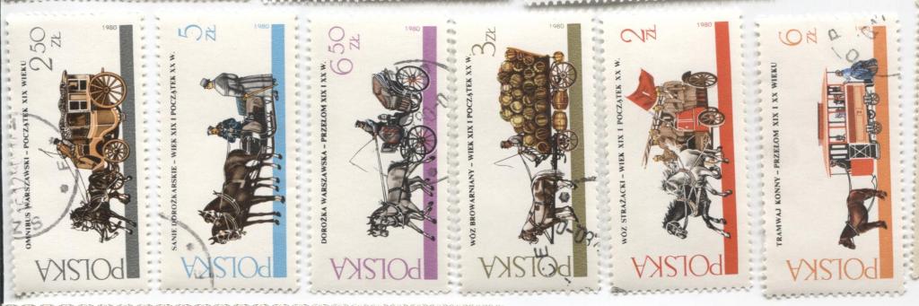 1980 Польша Варшавские конные повозки 6м .гаш