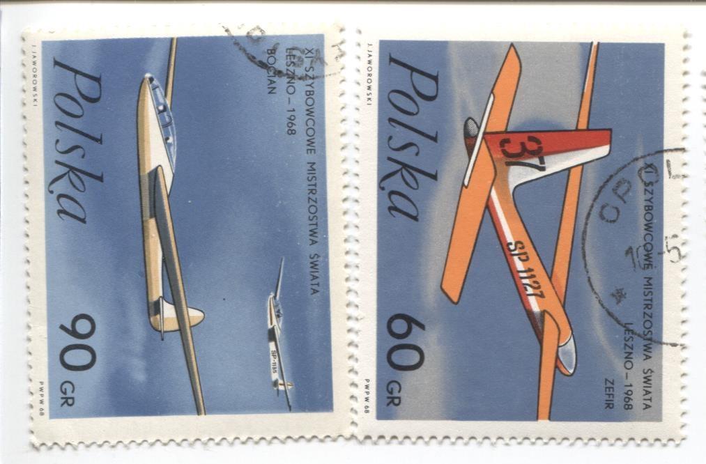 1968 Польша Планеры 2м .гаш
