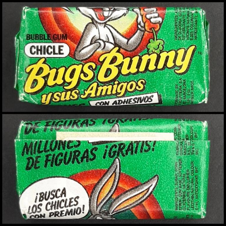 Bugs Bunny ysus Amigos / CHICLE / ЖВАЧКА 80-90 / ЖЕВАТЕЛЬНАЯ РЕЗИНКА / BUBBLE GUM