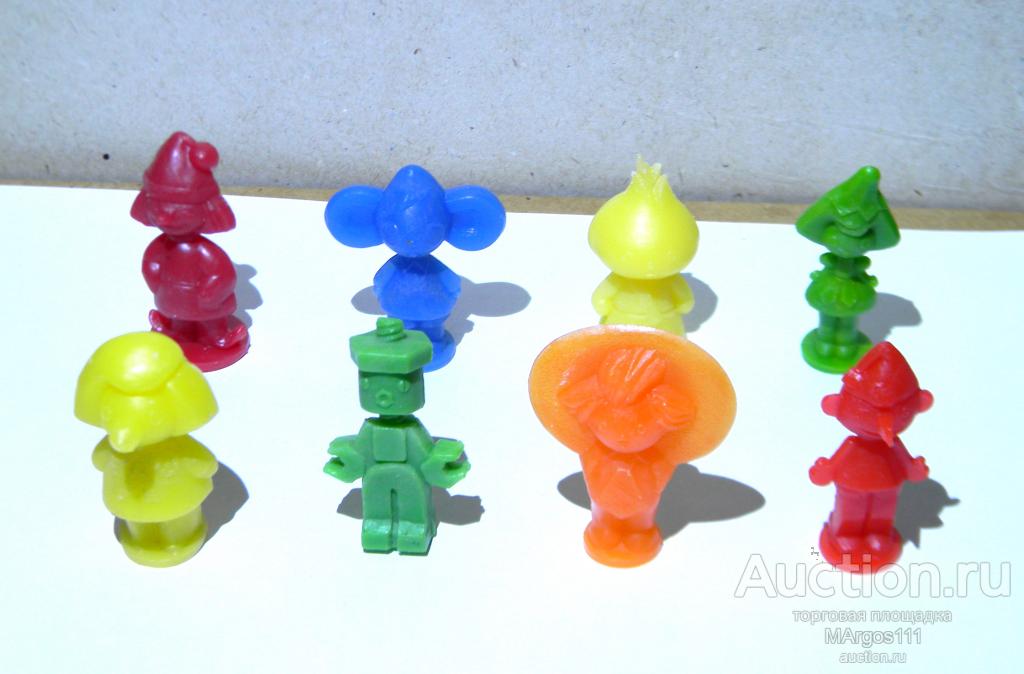 Миниатюрные фигурки Весёлые человечки пластик СССР Полный набор