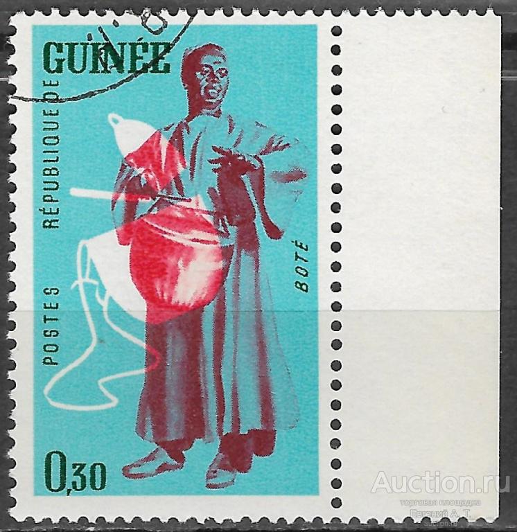 Гвинея. 1962. Музыкальные инструменты. СТО.