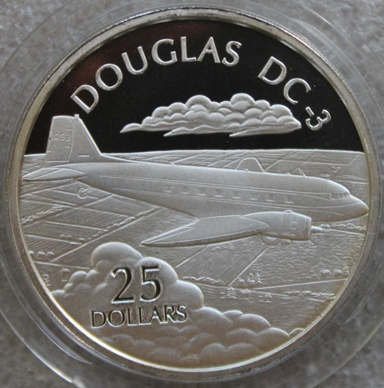 Соломоновы острова 25 $ 2003 г. Дуглас DC-3 Авиация Самолет