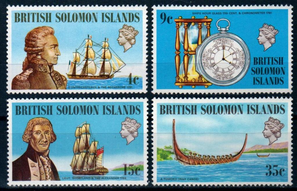 Соломоновы острова (Соломоны) 1973 корабли парусники, MNH