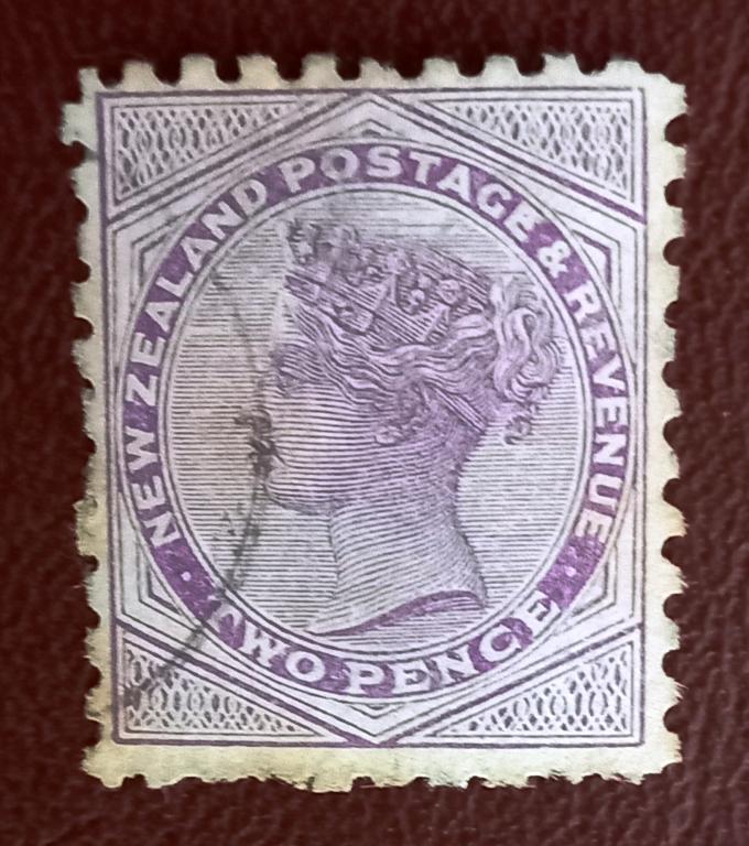 Новая Зеландия Британская Колония 1895 год Королева Виктория Гаш+