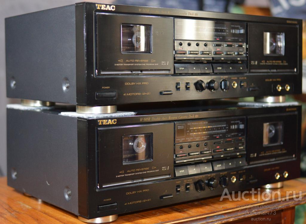 TEAC W-585R двухкассетная реверсная дека из Японии