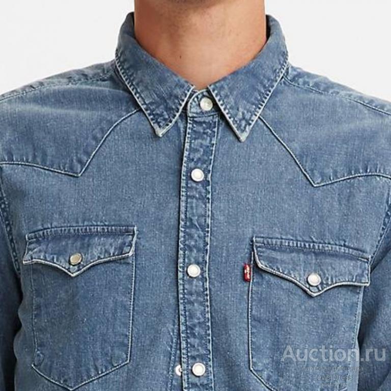 Рубашка Левис джинсовая XL вестерн новая оригинал STANDART артикул 40030