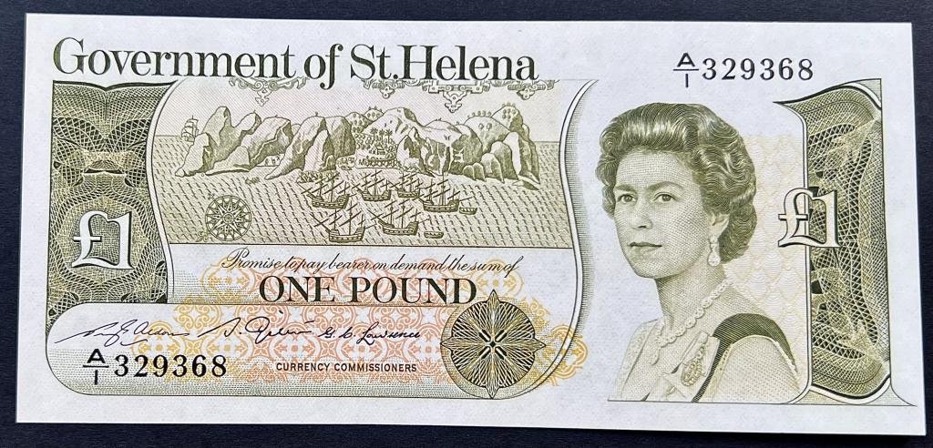 ОСТРОВ СВЯТОЙ ЕЛЕНЫ 1 ФУНТ 1981 ГОД UNC