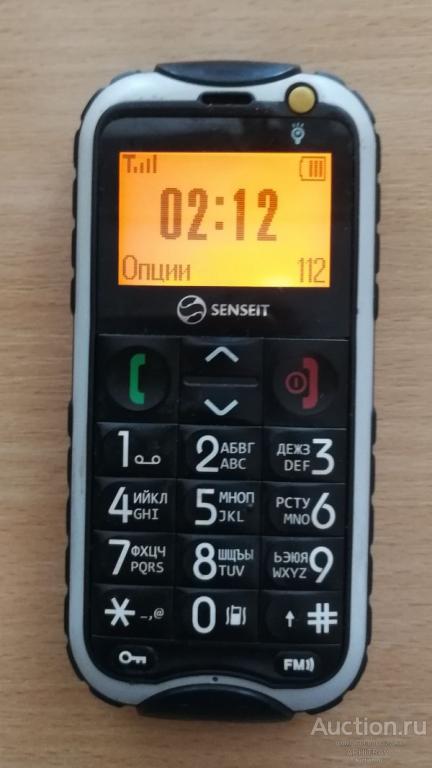 Телефон SENSEIT P9. 1SIM. 2012 г. Ударопрочный. SOS кнопка. Отличный. Комплект. Видео.